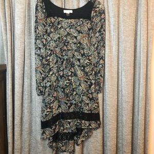 Band Of Gypsies Long Sleeve Floral Bohemian Dress